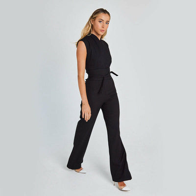 Sleeveless Wide-Leg Jumpsuit