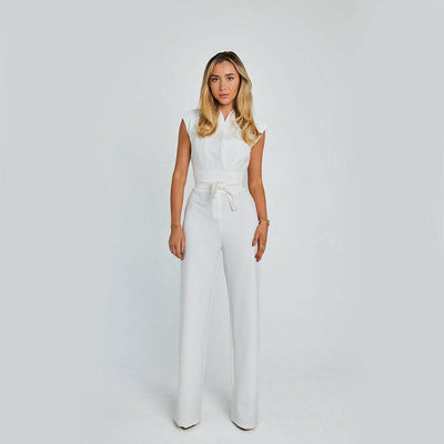 Sleeveless Wide-Leg Jumpsuit