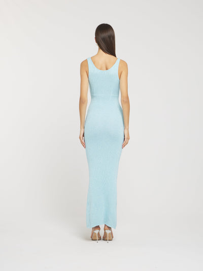 Ana Dress - Oceanic Blue Sequin