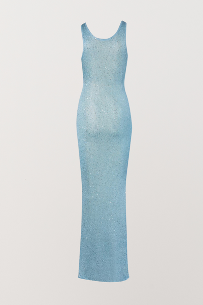 Ana Dress - Oceanic Blue Sequin