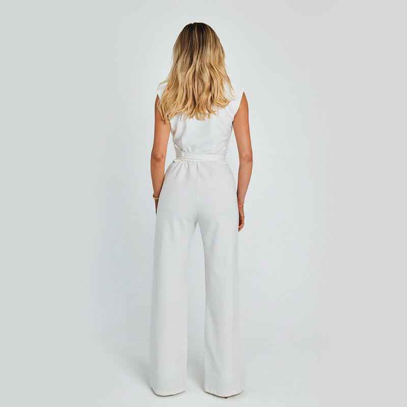 Sleeveless Wide-Leg Jumpsuit